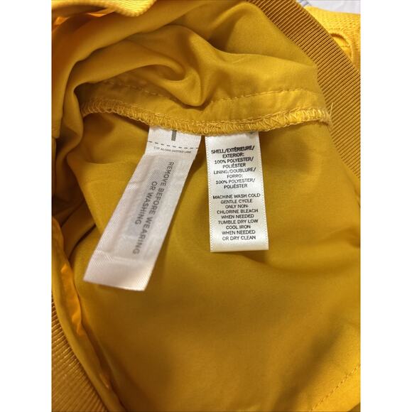 LOFT Women's 6 Mustard Yellow Layered Cutout Embroidered Skirt BOHO Academia NWT - Picture 6 of 8